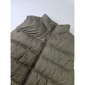 Tentree Puffer Vest Mens Large Olive Green Primaloft Insulated Water Resistant